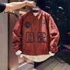 Jaqueta Bordada Versátil para Primavera e Outono, Nova, Resistente, Marca da Moda, Design de Letras Cool, Estilo de Rua, Jaqueta de Baseball Retrô Americana