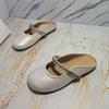 Novas Meias-Chinelos Fechadas para Verão 2026 para Mulheres, Mules Slip-On da Moda, Chinelos Baixos, Sapatos Femininos Tendência