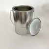 Cubo metálico para mezclar pintura de 1L, Taza de almacenamiento de 2L, 4 latas de pintura, Tanque de almacenamiento de líquido de 0.3L, Cubo metálico redondo sellado de 0.5L