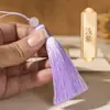 Borla Pequeña de 8 cm Flecos Material Hecho a Mano para DIY Estilo Antiguo Bolsita de Aromas Abanico Pasador Marcapáginas Colgante para Ropa Decoración de Borla