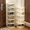 Zapatero para Entrada de Casa, Múltiples Niveles para Entradas de Apartamentos de Alquiler, Solución de Almacenamiento de Zapatos para Dormitorios, Zapatero Pequeño Estrecho, Diseño Simple