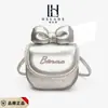 Bolsa Infantil Estilo Nuevo Moño de Encaje Mini Bolso Silla Bolso Cruzado Nicho Padre-Hijo Mini Cartera para Monedas de Mujer Bolso para Labial