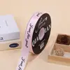 Fita de Embalagem de Flores da Moda Fita de Embalagem de Presente de Poliéster Inglês Fita de Embalagem de Acessórios Têxteis Multicor