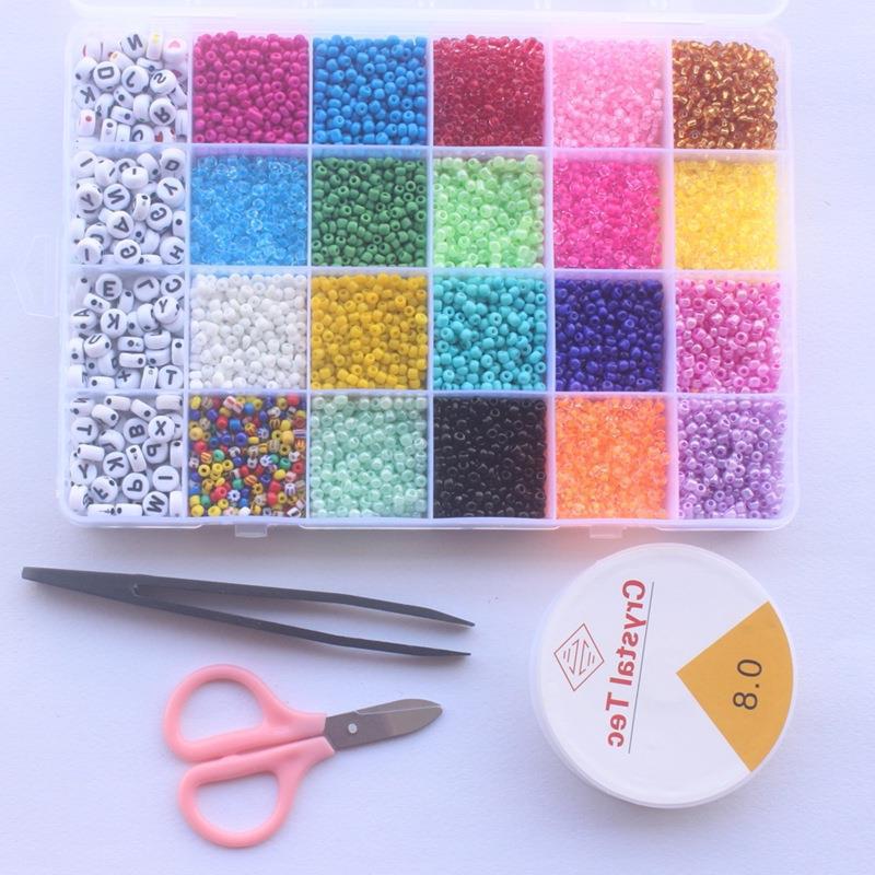 字母珠米珠彩爱心镊子1