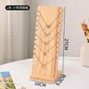 Estante de exhibición de joyería de madera maciza, accesorios de exhibición de almacenamiento de joyería con colgante, exhibición de escaparate, estante para collares y pulseras, venta al por mayor