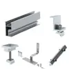 Venta Directa de Fábrica de Bloques de Presión Laterales para Paneles Solares de Aluminio, Bloques de Presión para Accesorios de Soportes para Paneles Fotovoltaicos de Aleación de Aluminio