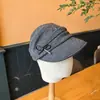 Corea del Sur 2026 Nuevo Sombrero de Bombín Dulce para Mujer Otoño Invierno Moda Literaria Viaje Gorra Plana Plegada