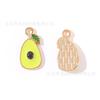 Serie de Frutas Manzana Limón Fresa Joyería Accesorios Colgante de Aleación DIY Cadena para Teléfono Móvil Llavero Colgante Hecho a Mano
