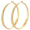 Pendientes de Aro Anchos con Patrón de Rombo Estilo Europeo y Americano para Mujer, Pendientes de Aro Dorados y Plateados de Lujo Ligero a la Moda, Pendientes de Gama Alta, Artículos Populares de Venta Transfronteriza