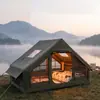 Barraca inflável transfronteiriça 6,3 metros quadrados equipamento de camping para caminhada ao ar livre tenda de viagem de grande espaço integrada atacado
