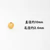 Cuentas de Dinero de Todas las Direcciones, Cuentas Sueltas para Atraer Riqueza, Transferir Riqueza, Oro Arena Pulsera DIY Accesorios de Pulsera a