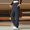 Pantalones Deportivos Casuales de Punto para Hombre Primavera Otoño Sarga Otoño Invierno Deportivos Largos Holgados Rectos Caída Pantalones de Hombre Venta al por Mayor
