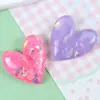 Accesorios Coloridos de Lentejuelas Ovalados Rayados Hechos a Mano DIY Corazón de Resina Pasador de Pelo Accesorios Decorativos Fabricante Mayorista