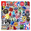 Uma variedade de 50 séries esportivas americanas, quatro principais adesivos de grafite da liga profissional, carro celular, copo d'água, adesivos à prova d'água