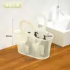 Cesta de Banho Macia Banheiro Azul Estrutura Cesta Banho Dobrável Portátil Cesta Banho Feminina Banho Lavagem Plástico Cesta Organizadora