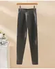 Pantalones Térmicos de Otoño Estilo Nuevo para Mujer, Felpa de Doble Cara, Cálidos, de Cintura Alta, Leggings Ajustados para Otoño e Invierno