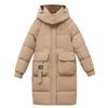 Jaqueta Acolchoada de Inverno Inverno Novo Algodão Outerwear Feminino Comprimento Médio Transfronteiriça Solta Espessada Jaqueta de Algodão