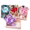 Nuevo Creativo Flor Seca Siempre Viva Gipsofila Clavel Rosa Flor de Jabón Ramo Caja de Regalo Siete Flores Regalo del Día del Maestro Comercio Exterior