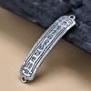 Plata Esterlina S925 Benmingnian Taisui Pieza de Conexión de Doble Anillo Cuerda de Mano Tejida Accesorios DIY Joyería de Plata Vintage Seiko