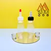 Botella PET personalizada de 60 ml con hombro inclinado para muestras de aceites esenciales, botellas de tamaño de prueba para artículos de tocador, disponible con varios tipos de tapas.