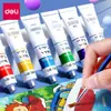 Deli gouache acuarela pintura acrílica principiante 24 colores 12 colores 36 colores 18 colores niños de escuela primaria jardín de infantes