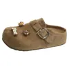 Zapatos Birkenstock Estilo Lindo con Punta Cerrada y Diseño de Media Pantufla para Mujer, Nuevo Modelo Primavera 2026, Birkenstock Fáciles de Poner Perezosos con Suela Gruesa