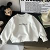 [Xinghe Sparkling] Chaqueta de Algodón Sudadera Plateada Estilo Coreano para Niños de Otoño