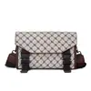 Bolso Cruzado para Hombre Pequeño Cuadrado Gran Capacidad Versátil de Hombro de Moda Nuevo Estilo Textura para Viajes Diarios Bolso de Hombro Simple