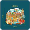 Ímã de Geladeira de Tianjin Atrações Adesivos Magnéticos de Madeira Lembranças Culturais e Criativas de Viagem Atacado Fabricante de Lembranças Atacado