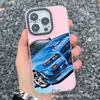 Capa para iPhone 15 Pro Carro Esportivo JDM 14/13 Branco Aurora 12 Apple 11 Xs Max Hard Plus Laser XR