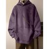 Chaqueta con capucha de gamuza acolchada forrada de forro polar flor de ciruelo D2151/regular P58 forrada de forro polar P68