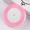 Cinta de satén de 6 mm de ancho cinta tejida roja tela de cinta de seda 6 milímetros embalaje trenzado cinta para el pelo cinta fina accesorios para el cabello adornos para el cabello cinta de colores