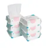 Toalla facial especial para limpieza facial, papel no mojado, engrosada, húmeda y seca, para manos y boca de bebé, 100% algodón, toalla suave para bebé
