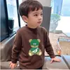 Camiseta de Manga Larga de Primavera para Niños y Niñas Medianos y Grandes De Rong Primavera y Otoño Camiseta Fina de Manga Larga Camiseta Básica Infantil Moderna