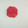 Pinza para el pelo con flor de rosa tridimensional de 9 cm, accesorios para zapatos, flor para zapatos, corsage, accesorios de decoración para ropa, venta al por mayor
