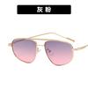 Gafas de sol de doble haz retro europeas y americanas 2022, nuevas, personalizadas, de cara grande, adelgazantes, con forma de sapo, para conducir, gafas de sol de celebridades de Internet de moda.