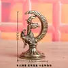Bruxa Gato da Lua em Latão Puro, Estatueta de Bruxa Sombra da Lua, Presente Vintage, Cultural e Criativo, Ornamento Decorativo de Mesa