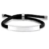 Pulsera de Acero Inoxidable en Blanco para Grabado Láser Transfronterizo Regalo Navideño Pequeño Regalo Promocional Pulsera Tejida