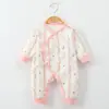 Traje de mariposa para recién nacido, algodón puro, sin costuras, clase A, 0-6 meses, mameluco para bebé, estilo cuatro estaciones, mameluco para bebé recién nacido, traje para gatear