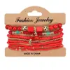 Conjunto de Pulseras Bohemias de Múltiples Capas de Ocho Piezas, Pulseras Elásticas de Ocho Piezas de Cuentas de Arroz, Joyería Creativa Amazon