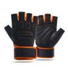 Guantes de Ciclismo para Fitness Deportivo, Antideslizantes, Transpirables, de Secado Rápido, con Protección de Muñeca de Medio Dedo, Ejercicio de Yoga, Antigrietas