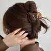 Pinza de tiburón transparente de alta gama y ligera, pinza para el pelo simple y elegante para la parte trasera de la cabeza, accesorio para el pelo versátil para ir al trabajo