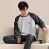 Tienda Física Otoño e Invierno Nuevo De Terciopelo Pijama para Hombre Casual Pulóver Engrosado Cálido Casual Pijama para Hombre Ropa de Casa traje