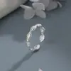 Anillo de concha estilo oceánico lindo moda personalidad diseño anillo de cola en forma de abanico un anillo de concha para el dedo índice para novia