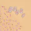 Nuevo Calcomanía para Uñas con Relieve Estéreo 5D Mariposa Flor Encaje Moño Rosa Calcomanía de Uñas de Alta Gama