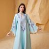 Nc15 Falda Larga Comercio Exterior Transfronterizo Venta al por Mayor Vestido de Mujer Borla Abaya Bata