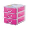 Caja de almacenamiento de medicamentos transparente con múltiples capas, a prueba de polvo, para escritorio, esmalte de uñas, cuidado de la piel y cabello.