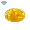Anillo de piedra desnuda de ópalo sintético con forma de huevo de Huagang Gem, cara de ópalo artificial, fondo plano ovalado FI09