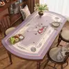 Mantel Individual Ovalado para Mesa de Comedor 2026 Modelo Nuevo Mantel de PVC Impermeable, Resistente al Aceite, Resistente al Calor, Lavable Protector de Mesa con Forma de Arco