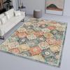 Alfombra de Terciopelo Cristal Transfronteriza Alfombra Persa Resistente a la Suciedad Antideslizante Alfombra Completa para el Hogar Dormitorio Sala de Estar Sofá Mesa de Centro